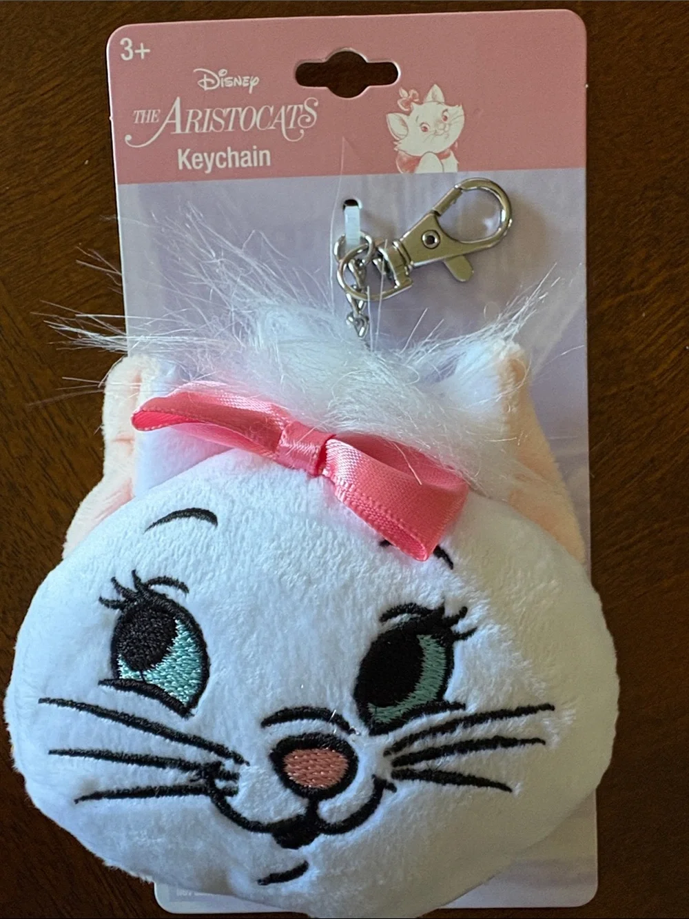 Disney The Aristocats Marie plush keychain NWT